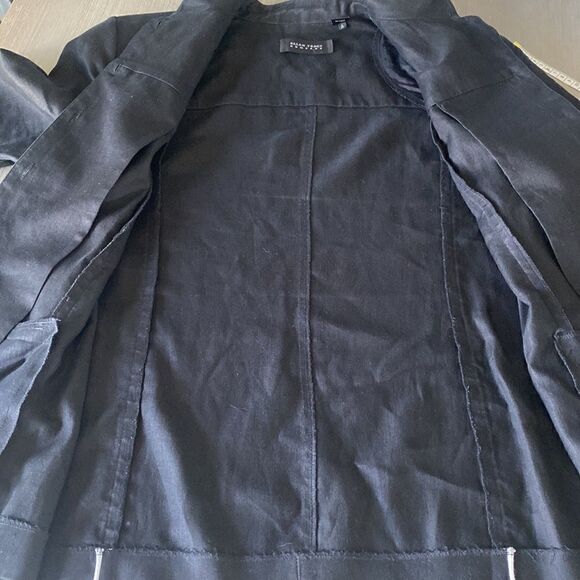 Ellen Tracy Company Women’s Black Linen Jacket Blazer Size 14 - Picture 14 of 16